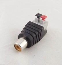 10 RCA Female Push-in Type Spring Screwless Terminal Quick Connector CCTV Camera