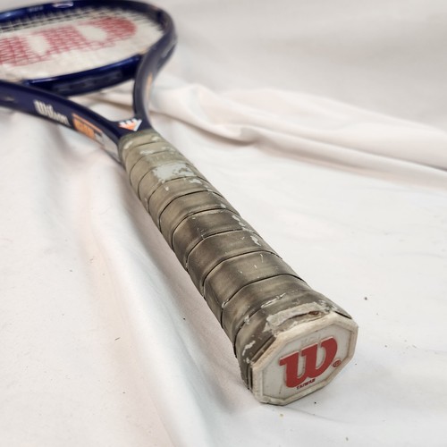 Racchetta da tennis Wilson Graphite Aggressor 95 serie High Beam PWS 8,5 rigidità - Foto 8 di 15