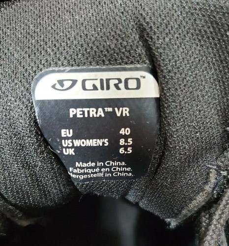 Giro Petra VR Vibram Damen-Fahrradschuhe schwarz/limette Größe US 8,5 - Bild 6 von 6