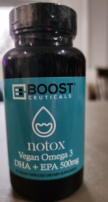 BoostCeuticals Plant Based Algae Omega 500mg Fish Oil Replacement - Vegan | 60ct