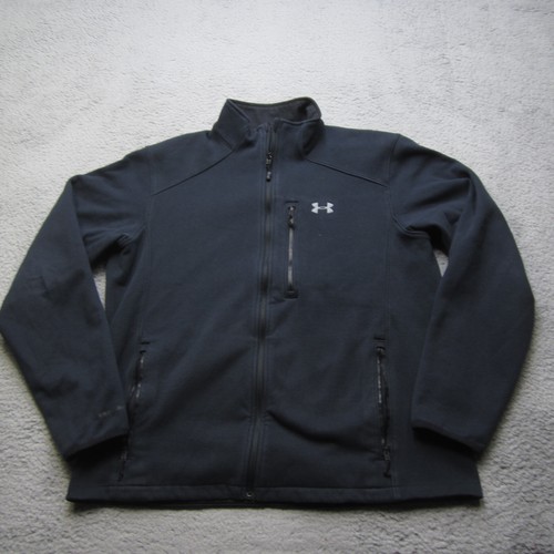 Under Armour Jacke Herren XL schwarz Granit Fleece Sturm Wandern Outdoor Wandern