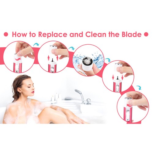 Electric Shaver For Women Rechargeable Bikini Razor Lady Hair Remover Painless - Picture 37 of 37