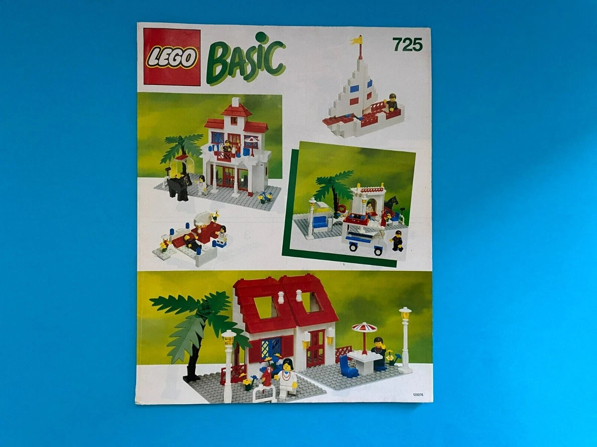 Lego BASIC 725 Basic Building Set Instruction Manual ONLY Mint Condition