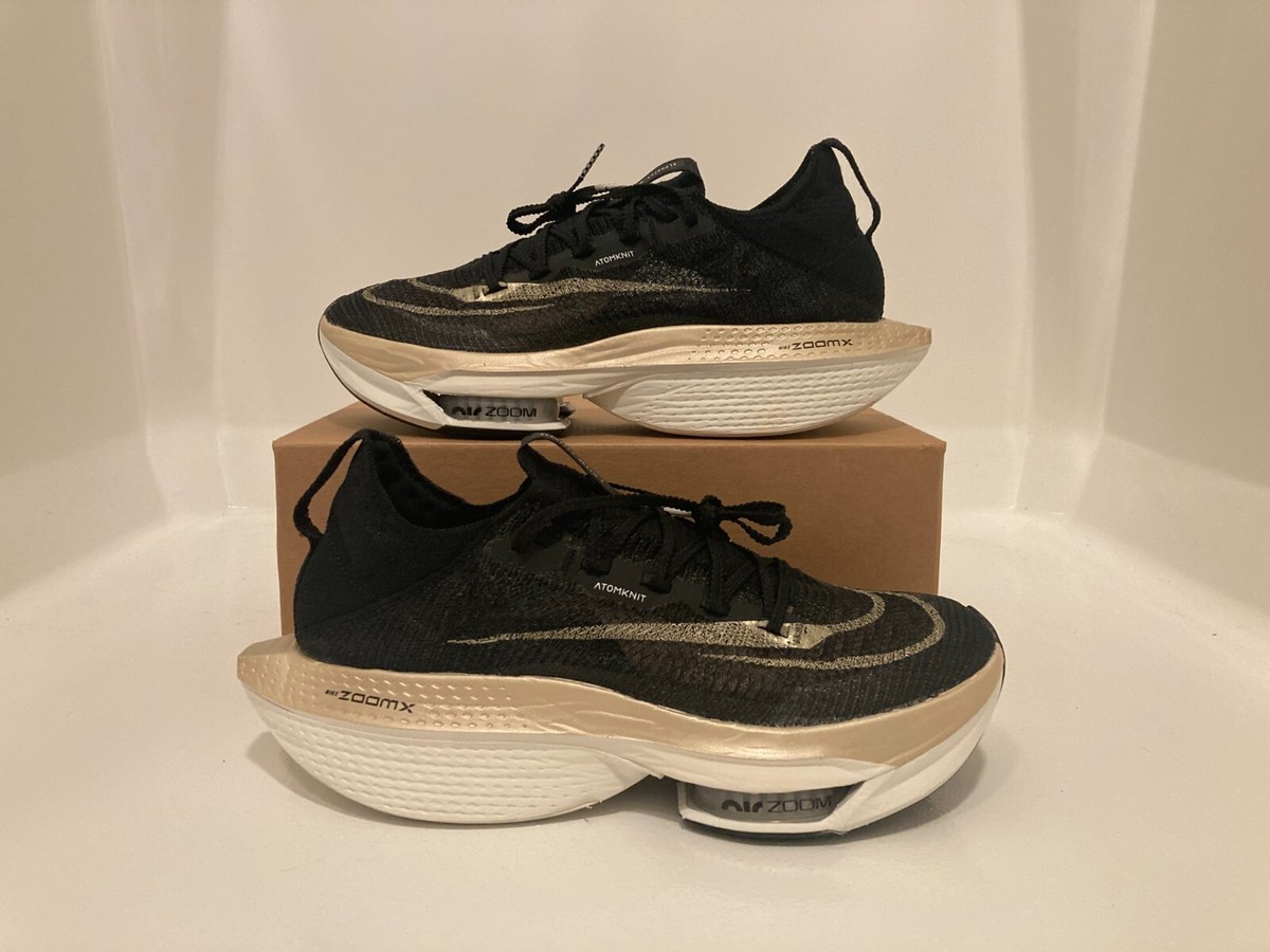 8 Men/9.5 Women - Nike Air Zoom Alphafly Next% 2 Black Gold
