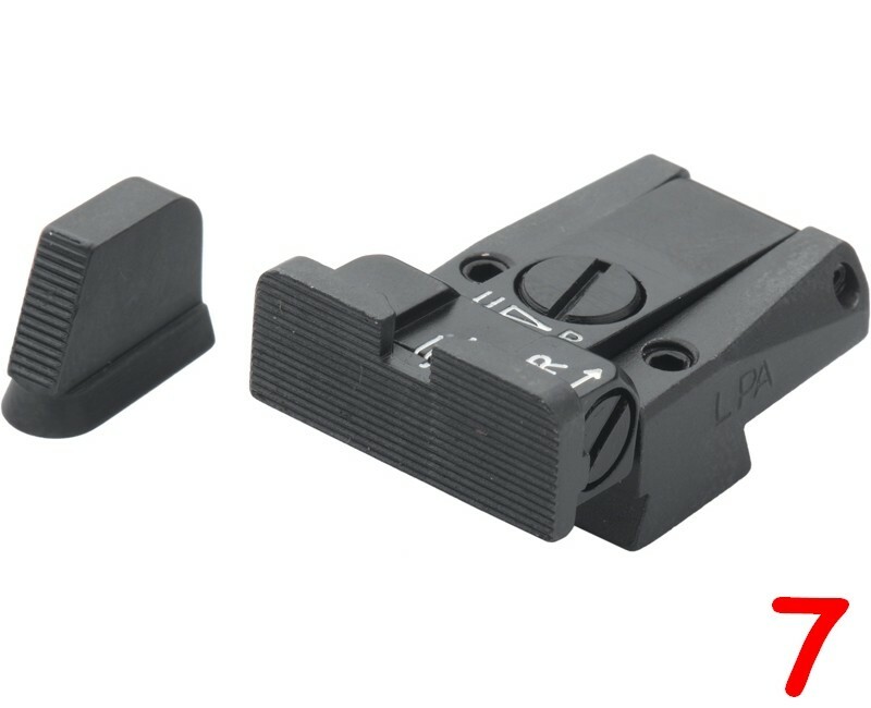 LPA sight set CZ 75 75B 85, P07 Duty (models dovetail front sights) - SPR86CZ LPA sight set CZ 75 75B 85, P07 Duty (models dovetail front sights) - SPR86CZ