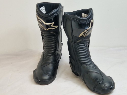 Alpinestars S-MX6 Waterproof men motorcycle boots Leather Black UK 10 EU 45 - Picture 3 of 9