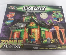 2013 Lite Brix Zombie Manor Set 35833 Cra-Z-Art Open Box Includes all pieces*