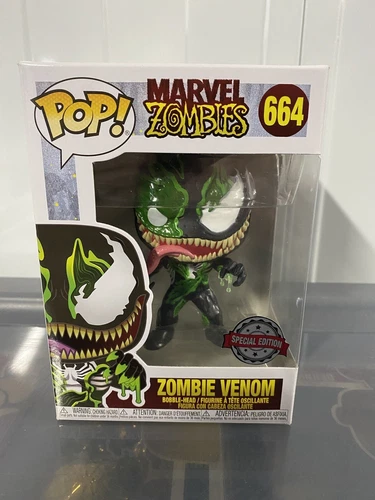 Zombie Venom Special Edition Marvel Funko Pop Vinyl #664 (+protector)