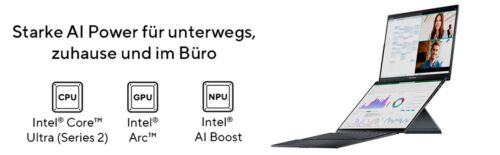ASUS ZenBook Duo OLED U9-285H 32GB 1TB UX8406CA-QL203X W11P - Bild 7 von 9