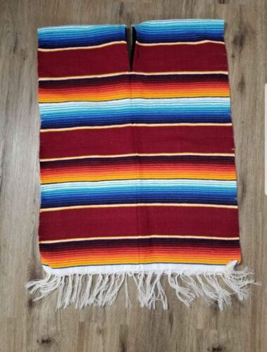 Mexican Zarape Poncho Youth Kids serape - Picture 2 of 2