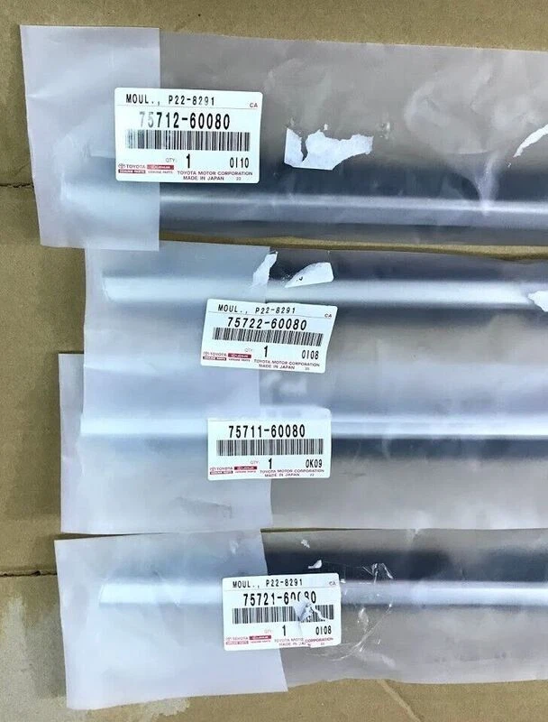 Lot of 4 Genuine Lexus OEM GX470 Front and Rear Draping Door Belts - Image 2 of 2