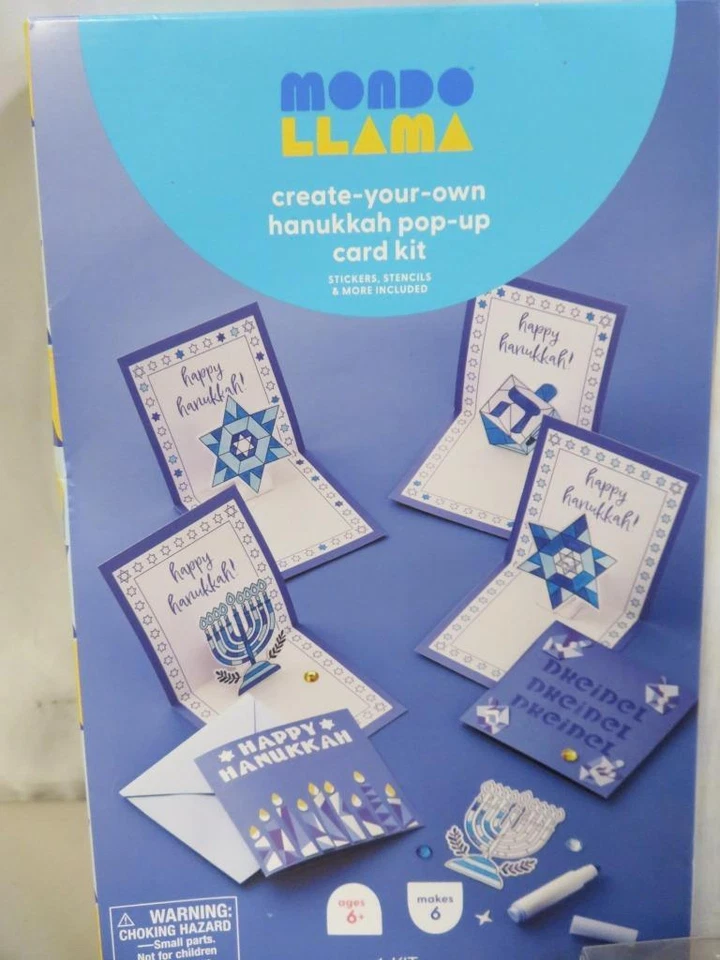 Feliz Janucá Fiesta Judía Lote Surtido Dreidels Cortadores de Galletas Delantales Decoración Foto 2 de 4