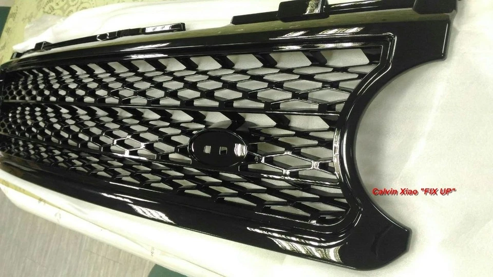 CON REJILLA DELANTERA NEGRA BRILLANTE PARA RANGE ROVER L322 MODELO SUPERCARGADOR 2006-2009 Foto 3 de 4