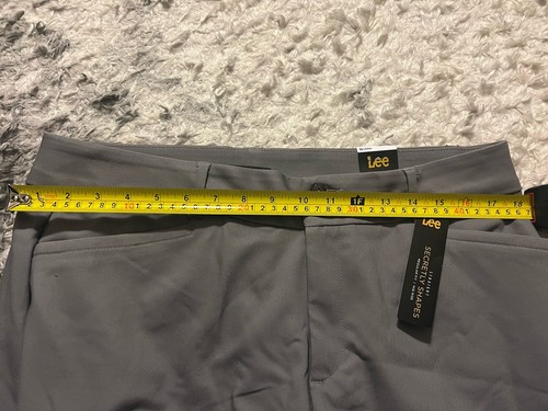 Lee Jeans Secretly Shapes Mid Rise Straight Womens Size 16 BOULDER GREY - Picture 11 of 15