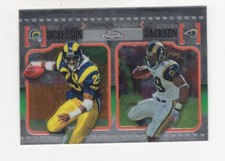 2010 TOPPS CHROME FOOTBALL GRIDIRON LINEAGE ERIC DICKERSON & STEVEN JACKSON