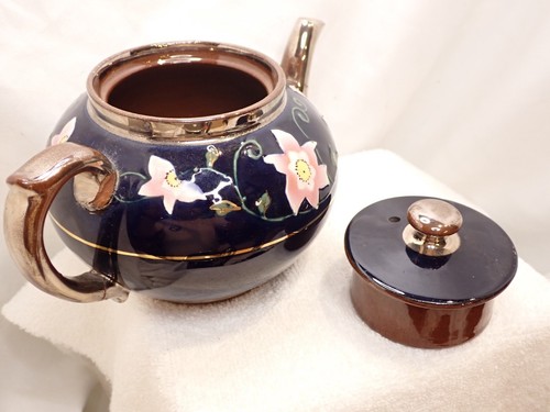 Gibson & Sons Silvoe Art Ware Tea Pot Set Albany & Harvey Blue Numbered Burslem - Picture 9 of 12