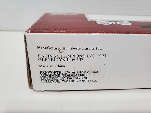 RACING CHAMPIONS ATLANTA MOTOR SPEEDWAY DIE CAST TRANSPORTER BANK KENWORTH 1993 - Picture 15 of 21