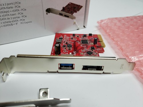 Carte PCIe StarTech.com 2 ports USB 3.1 Gen 1 (10 Gbit/s) et eSATA (6 Gbit/s) - PCI - Photo 2/4