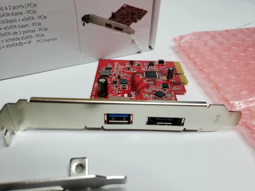 StarTech.com 2-Port USB 3.1 Gen 1(10Gbps) and eSATA(6Gbps) PCIe Card - PCI  - Picture 2 of 4