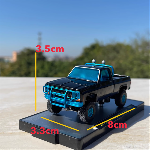 Retro 1/64 4x4 Pickup Lega Modello Simulazione Auto Lega Modello Auto Camion Artigianato - Foto 6 di 13