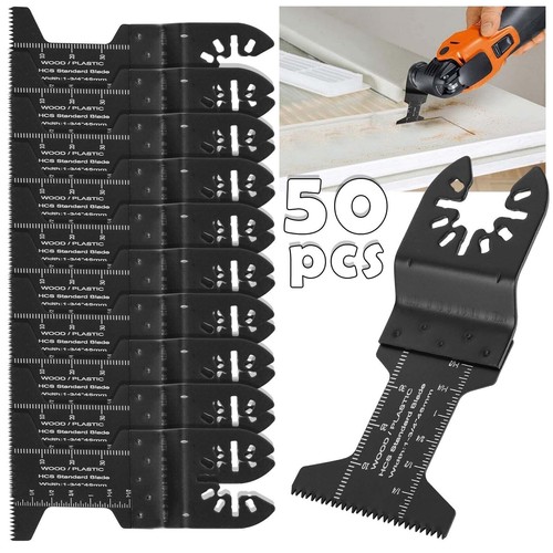 50Pcs Oscillating Multi Tool Blades Saw Blade Wood Metal Cutter for Dewalt Fein - Picture 2 of 12