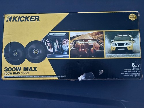 KICKER CSC674 CS SERIES 6.75" 2 WAY COAXIAL CAR SPEAKERS 46CSC674