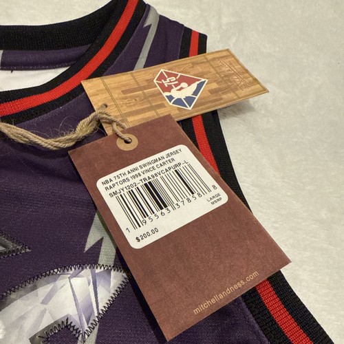 1988-99 Mitchell & Ness Men’s Vince Carter 75th Anniversary Jersey Large L NBA - Picture 5 of 9