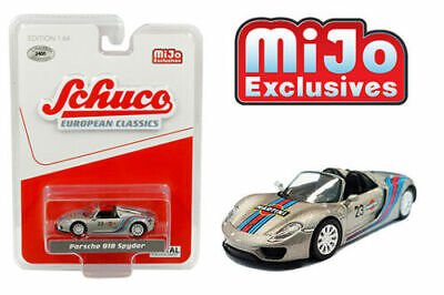 Schuco European Classics MIJO Exclusive 1//64 Porsche 918 Spyder MARTINI #23 Silv