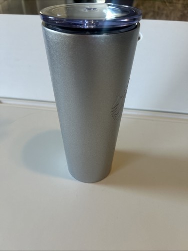 Starbucks 16.oz Stainless Steel Silver Siren Cold Cup Tumbler No Straw - Picture 3 of 6