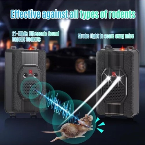 Car Ultrasonic Mouse Repeller Vehicle Rat Rodent Pest Animal Deterrent Repellent - Picture 8 of 13