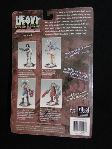 NEU Heavy Metal Fakk2 Dr. E. Chiona Figur Spiel Serie 1 N2 Toys 2000 - Bild 2 von 2
