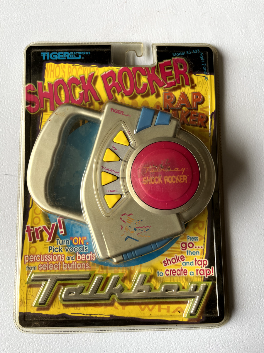 VINTAGE 1997 Tiger Electronics TALKBOY SHOCK ROCKER Rap VINTAGE 1997 Tiger Electronics TALKBOY SHOCK ROCKER Rap