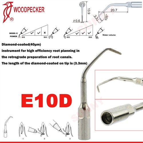 Woodpecker Dental Ultrasonic Scaler Handpiece Scaler Tips Scaling Tips Fit EMS - Picture 64 of 95