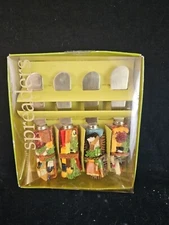 Boston Warehouse Wine And Cheese Basket Spreaders Set of 4 Wine Vintage 2002