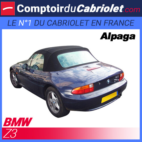 Bmw noire pour Z3 cabriolet - Capote en Alpaga Twillfast® sans poche latérale - Imagen 1 de 3