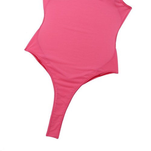 Women See Through Bikini Swimsuit Leotard Top Bodysuit One-Piece Sheer Swimwear - Picture 38 of 51