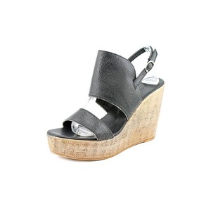 Matisse-Dante-Women-US-Sz-6-5-M-Black-Leather-Wedge-Sandal-NWOB-1011-129-95