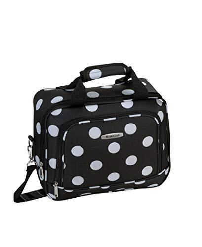 Polka Softside Upright Luggage Set Expandable Lightweight Black Dot 4-Piece 1... - Picture 2 of 3