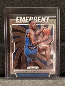 2019-20 Prizm EMERGENT SILVER Darius Bazley #20 Oklahoma City Thunder