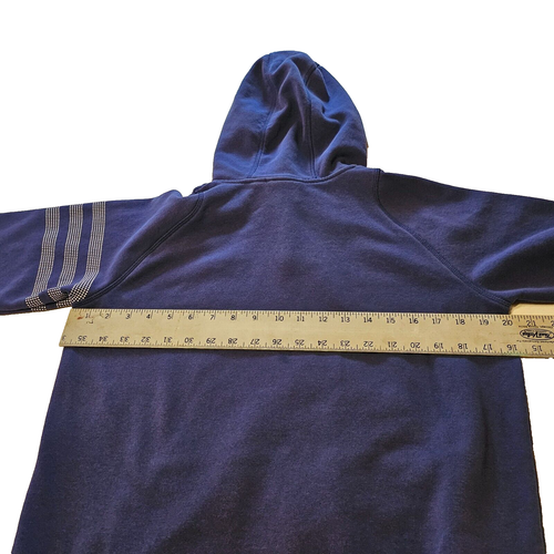 ADIDAS FULL ZIP BLUE HOODIE YOUTH 15/16 XL - Picture 7 of 13