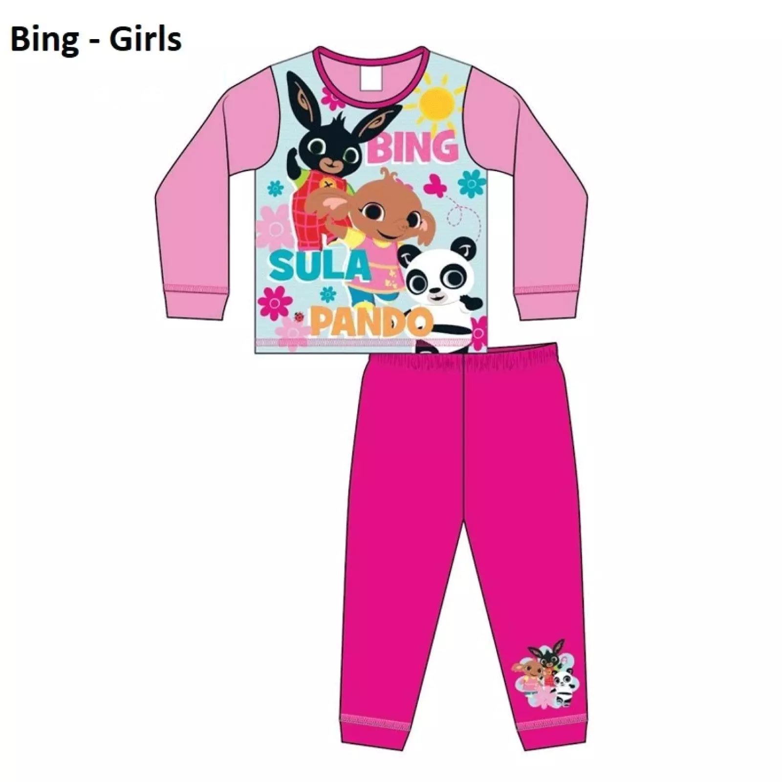 Character Pyjamas Pjs Girls Boys Kids Toddlers Infant Baby