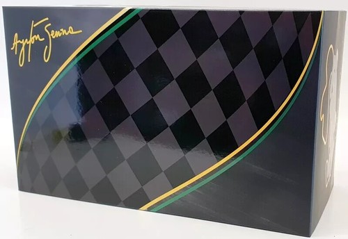 Premium X 1:18 Ayrton Senna Lotus 97T F1 race car #12 1985 Wins Portugal GP box - Picture 13 of 15