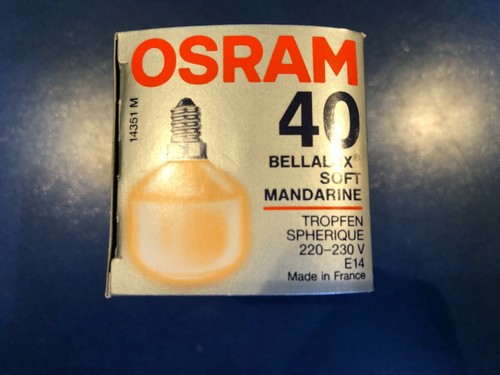 NEU OSRAM BELLALUX TROPFEN MAND 40 T45 SOFT MANDARINE E14 40W BELLA DIMMBAR - Bild 3 von 3