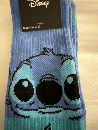 2024 Disney Stitch Pair of Adult Unisex Socks Size US 6-12 Thick Cozy Warm - Picture 2 of 5