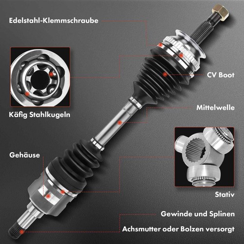 Árbol de transmisión delantero izquierdo sin anillo ABS transmisión manual para MINI Mini Countryman - Imagen 7 de 9