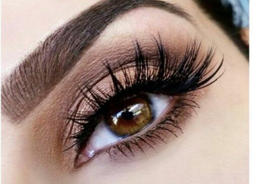 UK 10 Pair 3D Mink False Eyelashes Long Thick Soft Fake Wispy Cross Eye Lashes - Picture 10 of 39