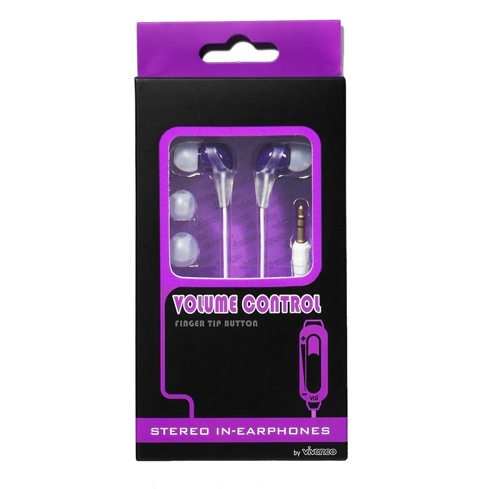 Thumbnail - Vivanco Kopfhörer Violett, In-ear-kopfhörer Super Bass, 20-20.000hz,