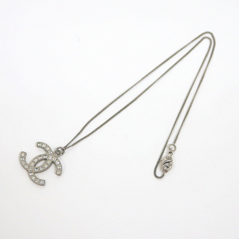 Chanel Necklace Rhinestone Coco Mark B12A Stamp /Tm09072Tg
