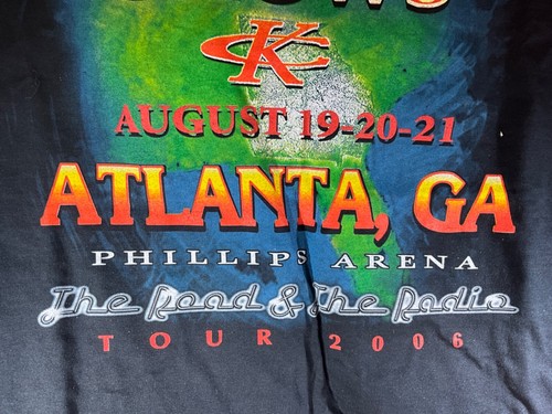 O11-95 KENNY CHESNEY CONCERT T-SHIRT - XL - THE ROAD & THE RADIO TOUR - ATLANTA - Picture 3 of 7