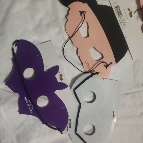 15 Felt & foam eye Masks Girls Boys Cosplay Masquerade Party favor Halloween - Picture 11 of 11